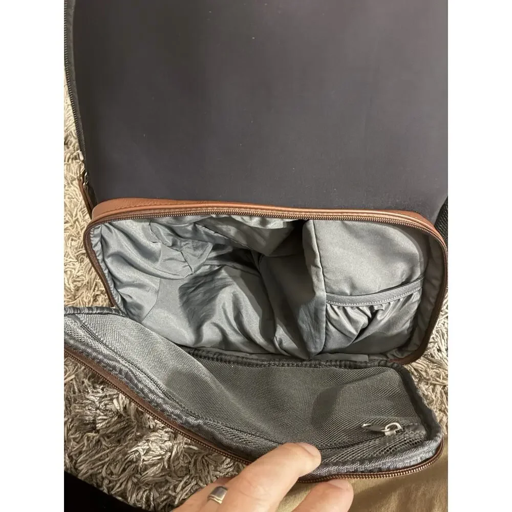 Freshly Picked Breast Pump Diaper Bag Backpack - wipeable v leather neoprene